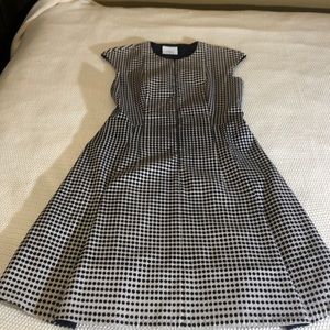Akris Punto black and white fit and flare dress. 6
